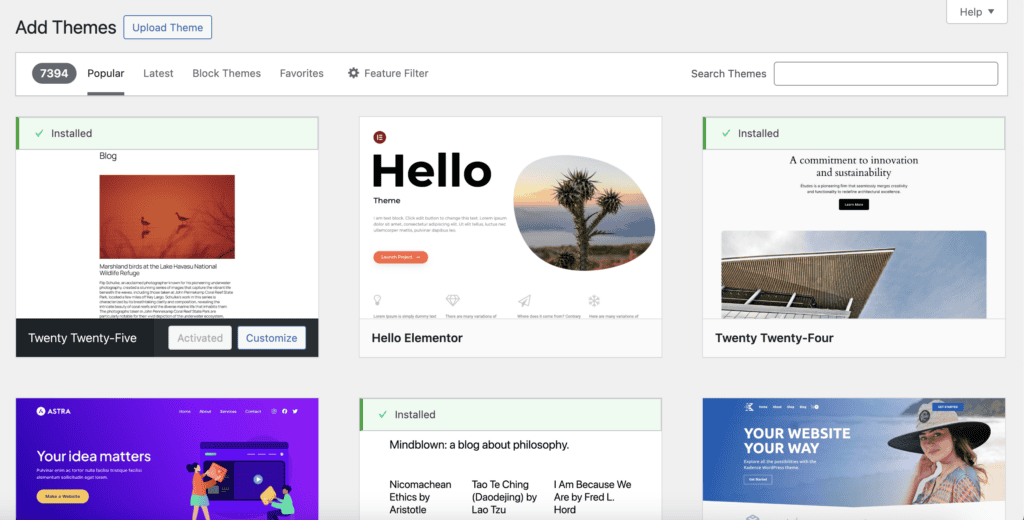 WordPress theme